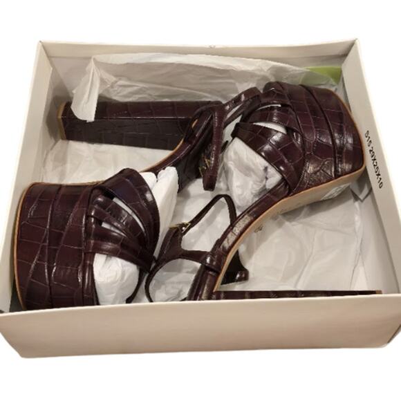 Schutz Keefa Sandal in Merlot Wine – EUC Size 10 - Picture 8 of 9